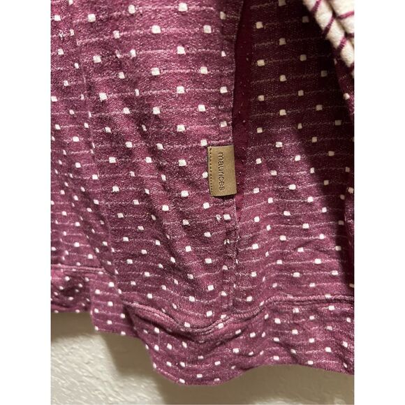 Maurices Multicolored 1/4 Zip Top Woman’s Size XXL  FLAWS - Picture 5 of 16